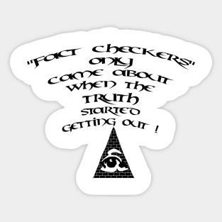 Fact Checkers Sticker